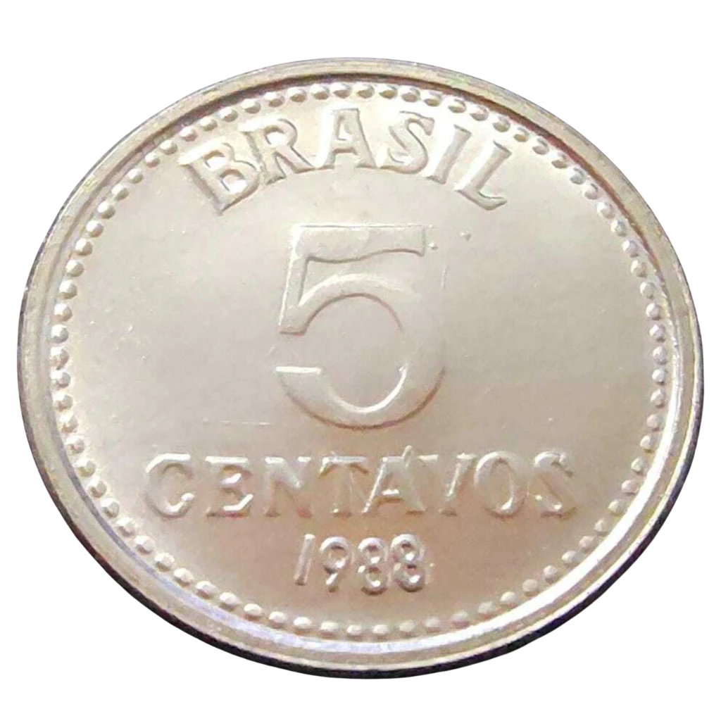 Moeda 5 Centavos 1988 Brasil - FC