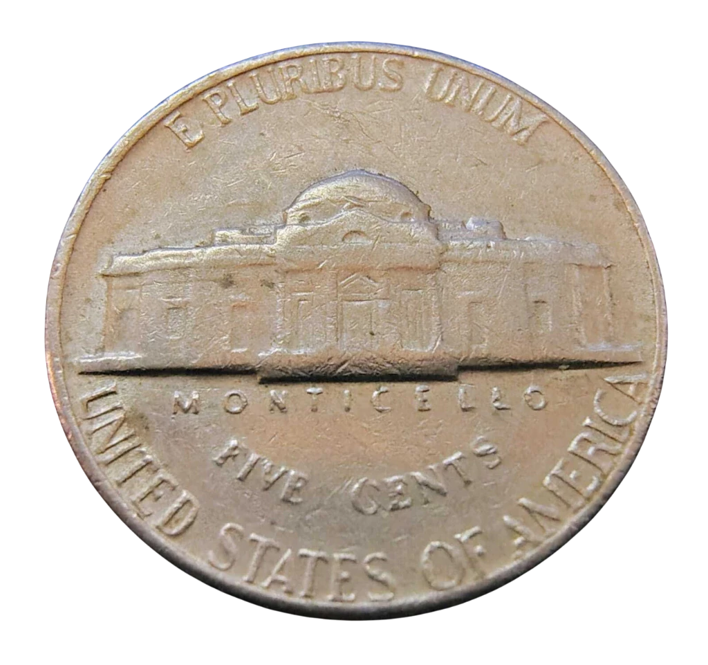 Moeda 5 Cents 1970 Letra S - EUA - Imagem 2