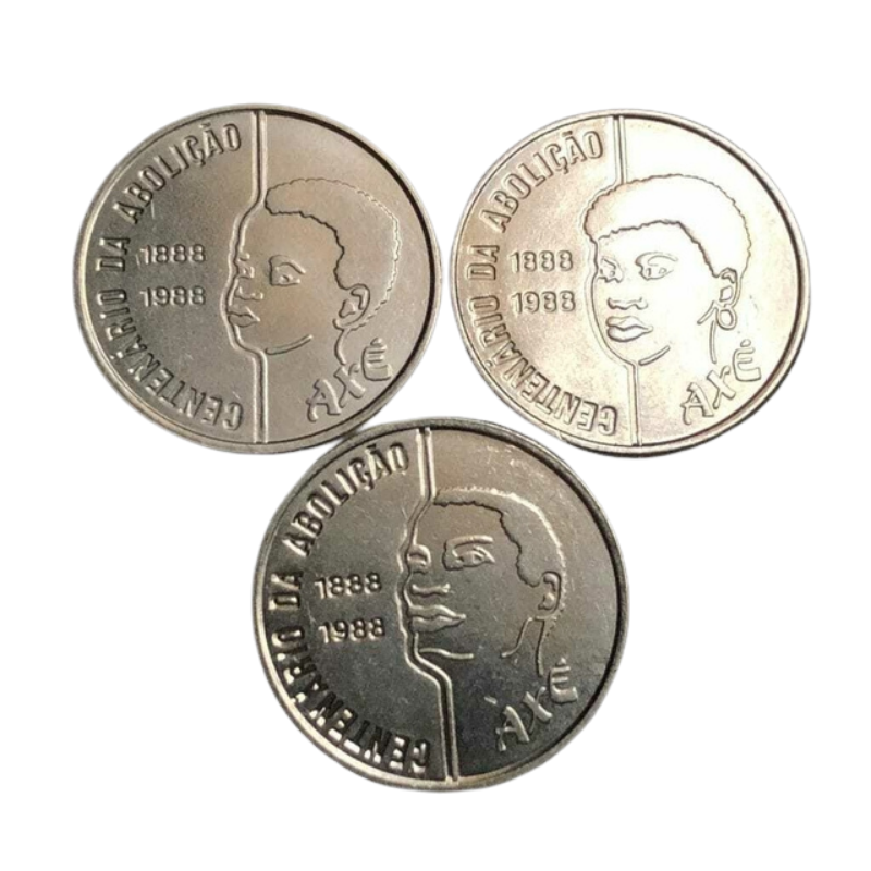 Moedas 100 Cruzados 1988 Trio Axé Brasil - FC - Imagem 2