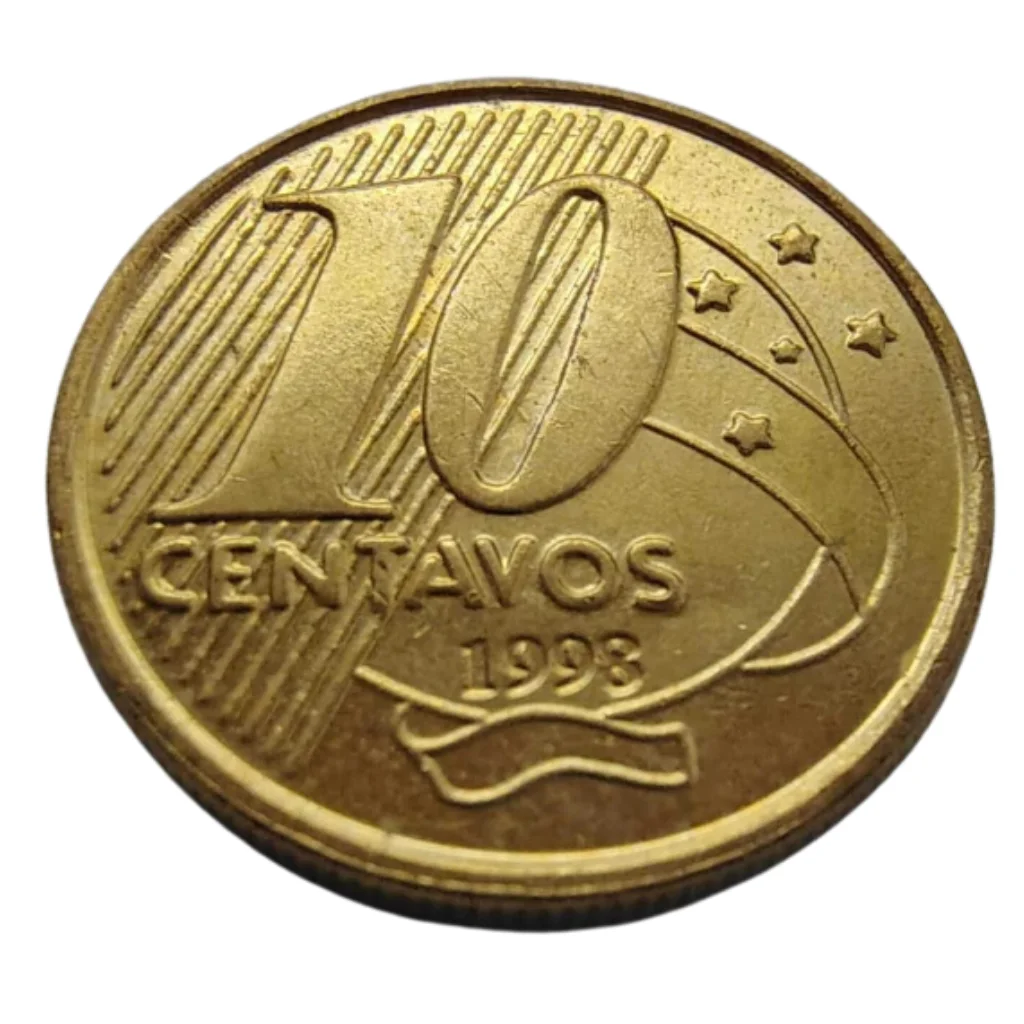 Moeda 10 Centavos 1998 Brasil- FC