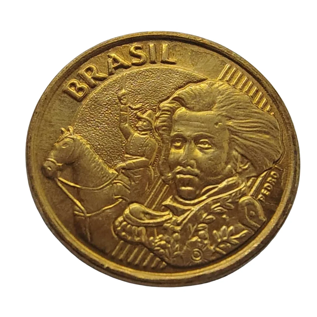 Moeda 10 Centavos 2005 Brasil - Flor de Cunho - Imagem 2