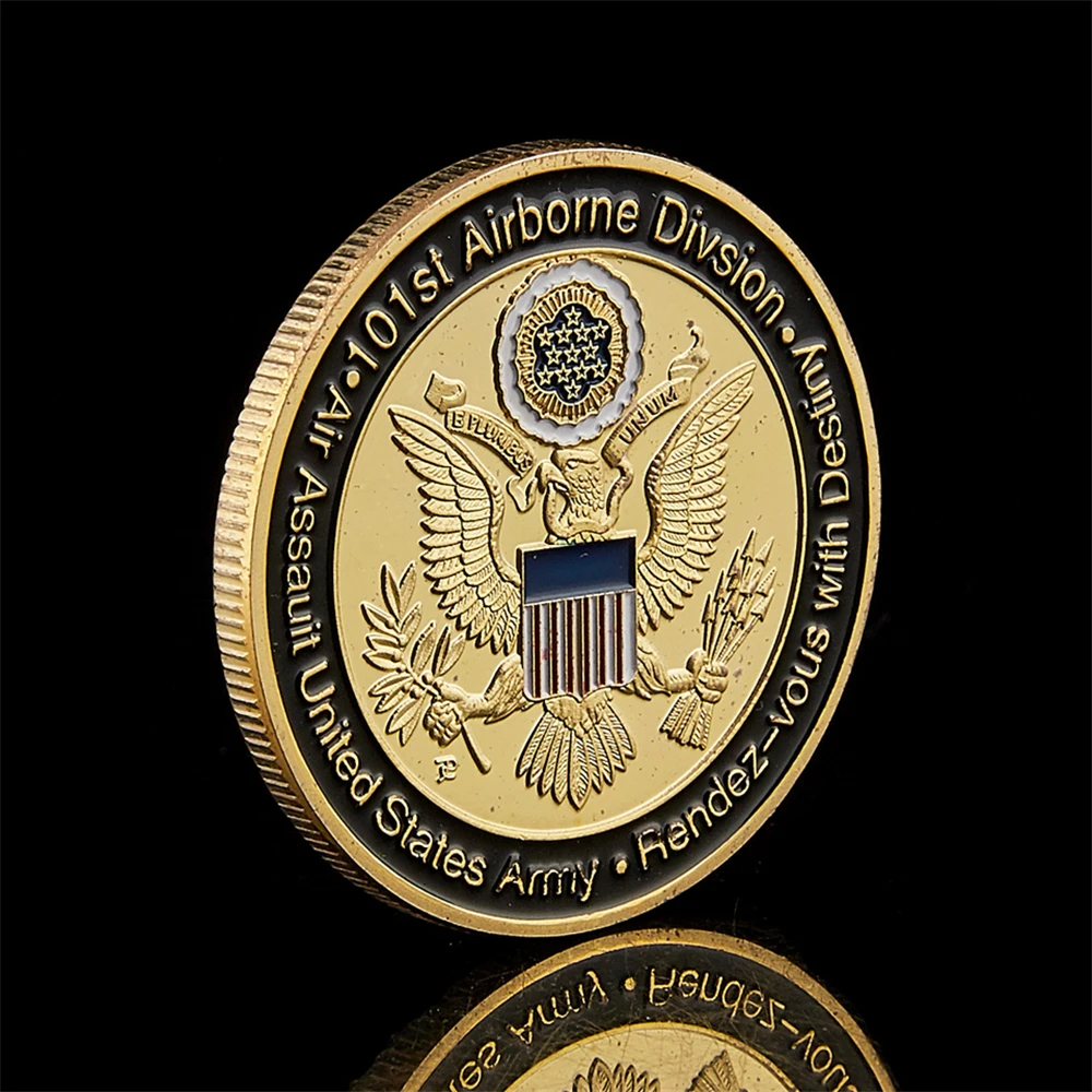 Medalha Comemorativa 101ª Divisão Aerotransportada Exército EUA - FC - Imagem 5