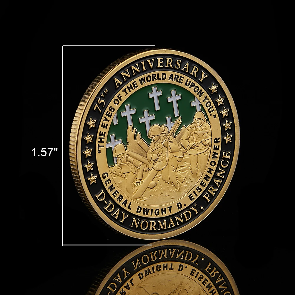 Medalha Comemorativa 75 Aniversário D-Day Normandia - FC - Imagem 4