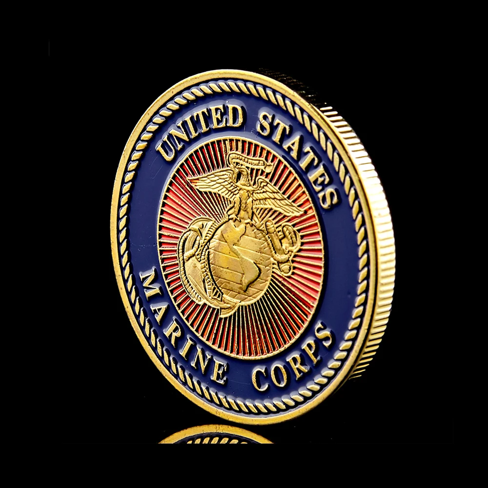 Medalha Comemorativa Corpo de Fuzileiros Navais EUA- FC - Imagem 5