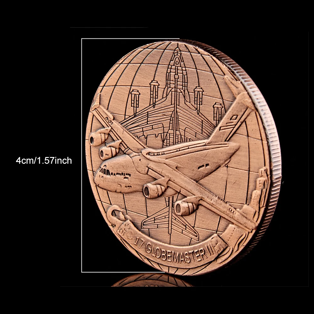 Medalha Boeing C-17 Globemaster II Força Aérea EUA - Imagem 4