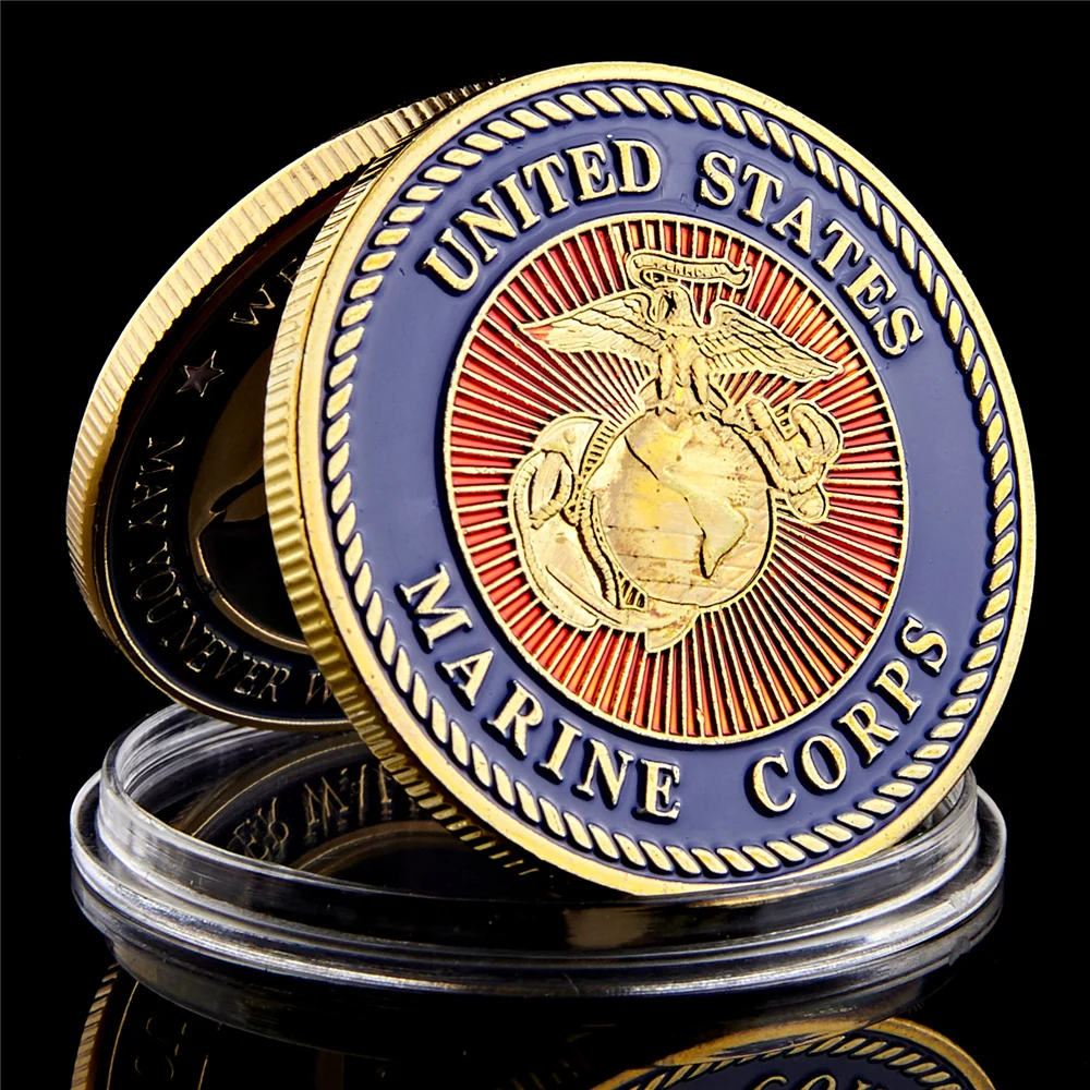 Medalha Comemorativa Corpo de Fuzileiros Navais EUA- FC - Imagem 2