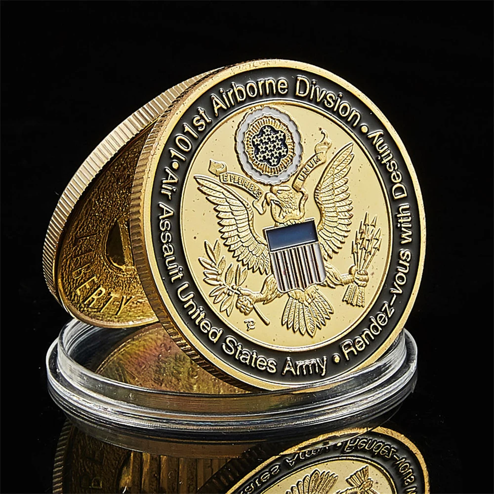 Medalha Comemorativa 101ª Divisão Aerotransportada Exército EUA - FC - Imagem 2