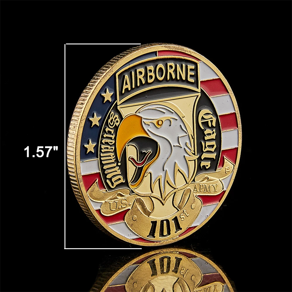 Medalha Comemorativa 101ª Divisão Aerotransportada Exército EUA - FC - Imagem 4