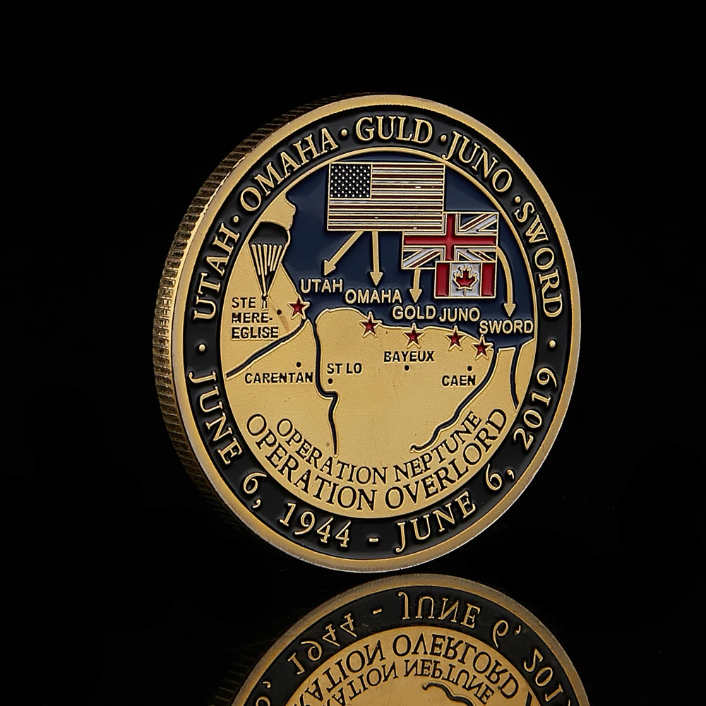 Medalha Comemorativa 75 Aniversário D-Day Normandia - FC - Imagem 5