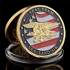 Medalha Comemorativa US Navy SEALs Sea Air Land Team - FC