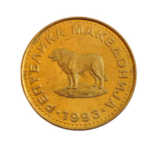 Moeda 1 Denari 1993 Macedônia - FC