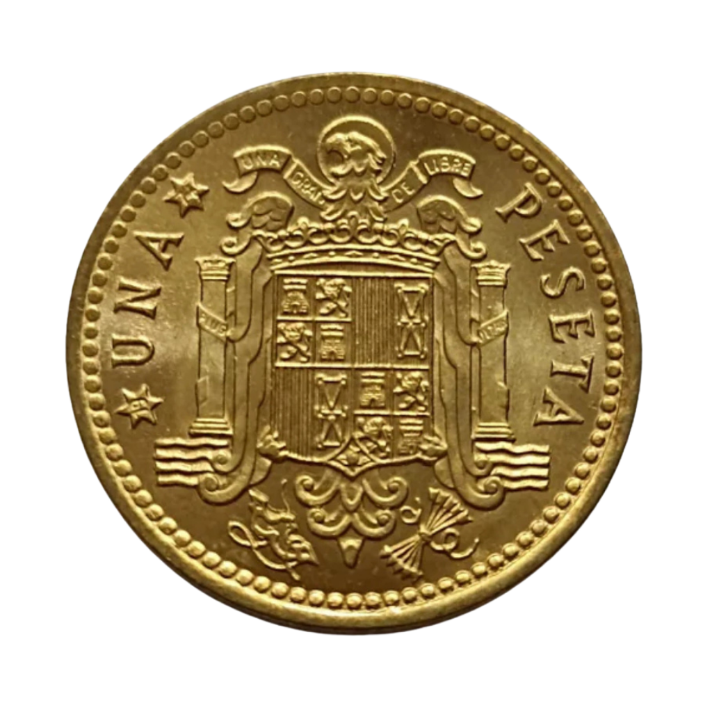 Moeda 1 Peseta 1966 Espanha
