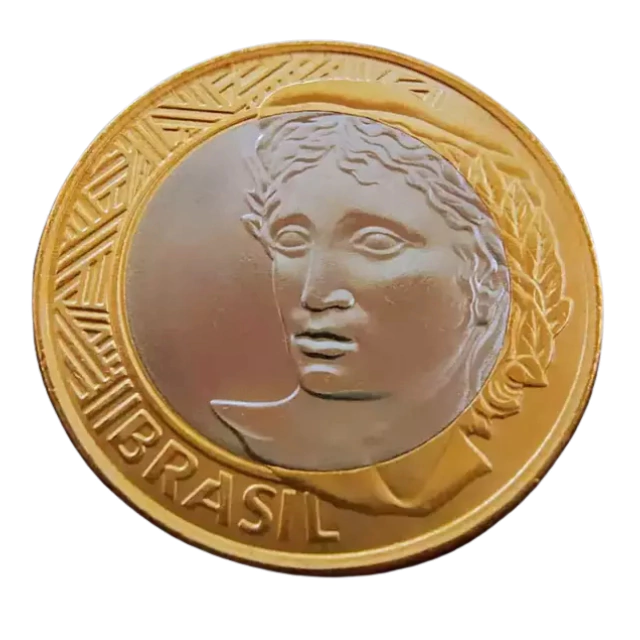 Moeda 1 Real Brasil 2021 - Imagem 2