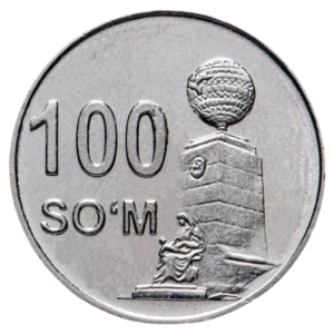 Moeda 100 Som 2018 Uzbequistão - FC