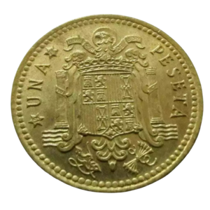 Moeda 1 Pesetas 1975 Espanha