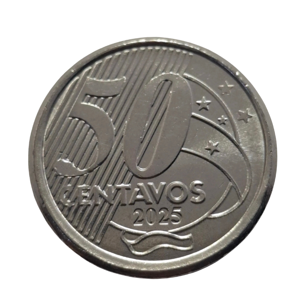 Moeda 50 Centavos 2025 Brasil - FC