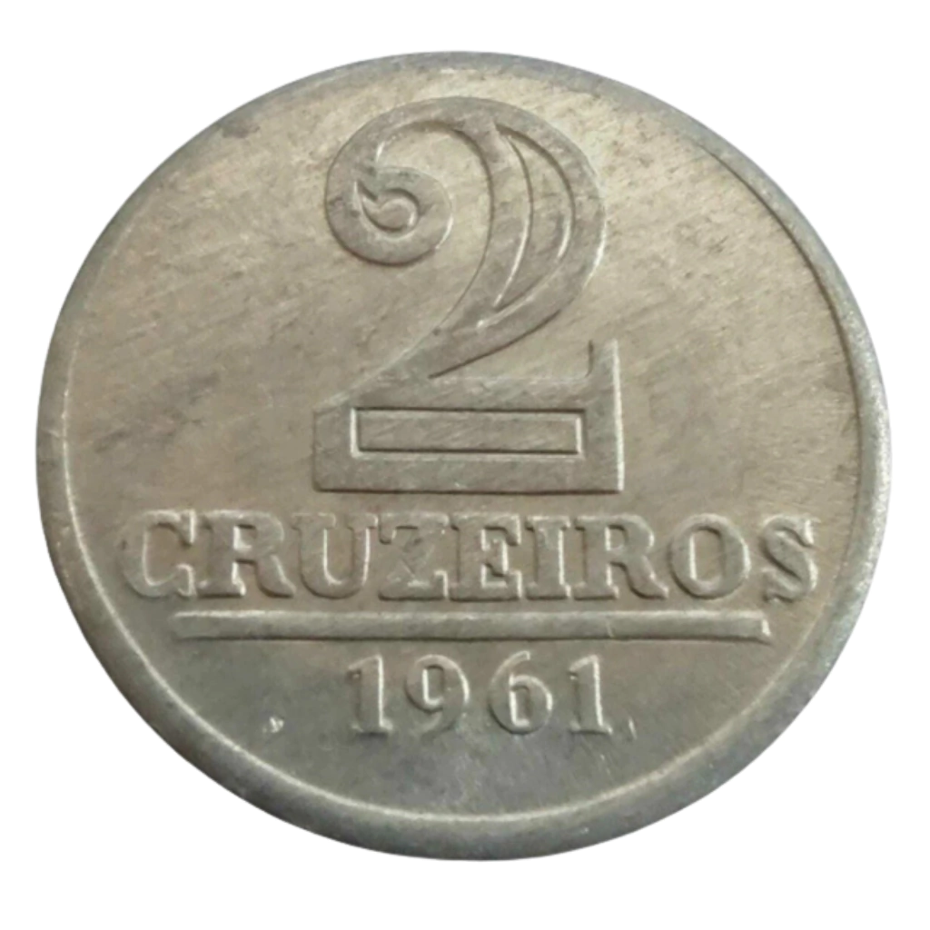 Moeda 2 Cruzeiros Brasil 1961